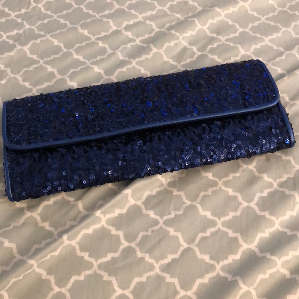 Glitter clutch purse